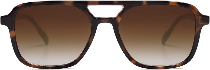 Sojos Retro Aviator Sunglasses for Women Men,Trendy Rectangle Womens Mens Shades Sun Glasses SJ2202 - Image 2